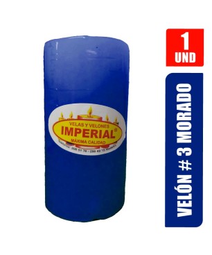 VELON N. 3 AZUL LARGO 10CM GRUESO 5CM