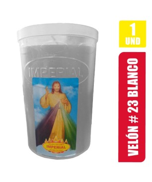 VELON N. 23 BLANCO LARGO 13CM GRUESO 9CM