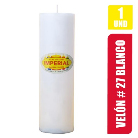 VELON N. 27 BLANCO LARGO 31CM GRUESO 9CM