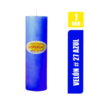 VELON N. 27 AZUL LARGO 31CM GRUESO 9CM