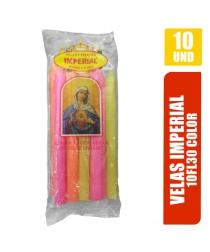 VELAS IMPERIAL COLOR 10FL30 X 10UND