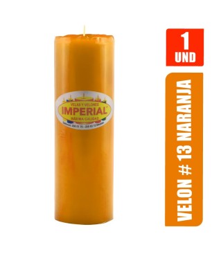 VELON N. 13 NARANJA LARGO 19CM GRUESO 6.5CM