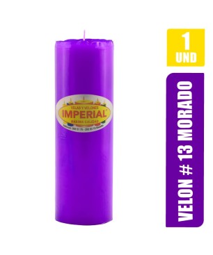 VELON N. 13 MORADO LARGO 19CM GRUESO 6.5CM