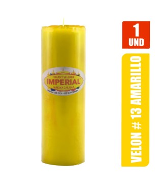 VELON N. 13 AMARILLO LARGO 19CM GRUESO 6.5CM