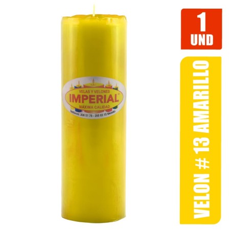 VELON N. 13 AMARILLO LARGO 19CM GRUESO 6.5CM