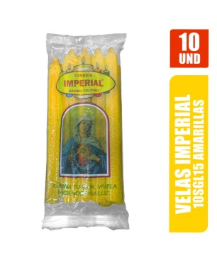 VELA IMPERIAL AMARILLO 10SG25 X 10UND