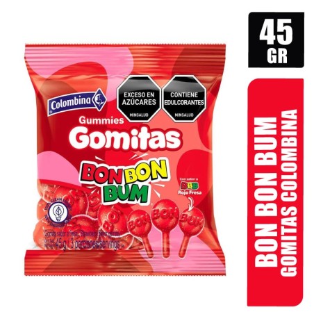 GOMITAS BON BON BUM COLOMBINA X 45GR