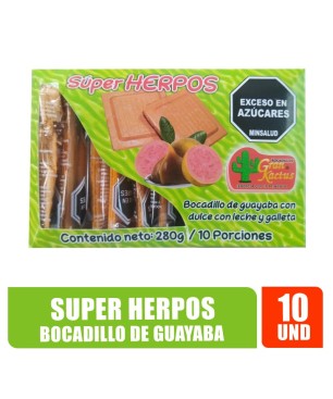 BOCADILLO DE GUAYABA HERPOS KACTUS X 10UND