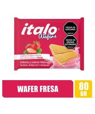 GALLETA WAFER FRESA ITALO X 80GR