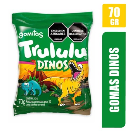 GOMITAS TRULULU DINOS X 70GR