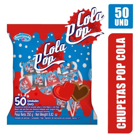 CHUPETAS POP COLA X 50UND