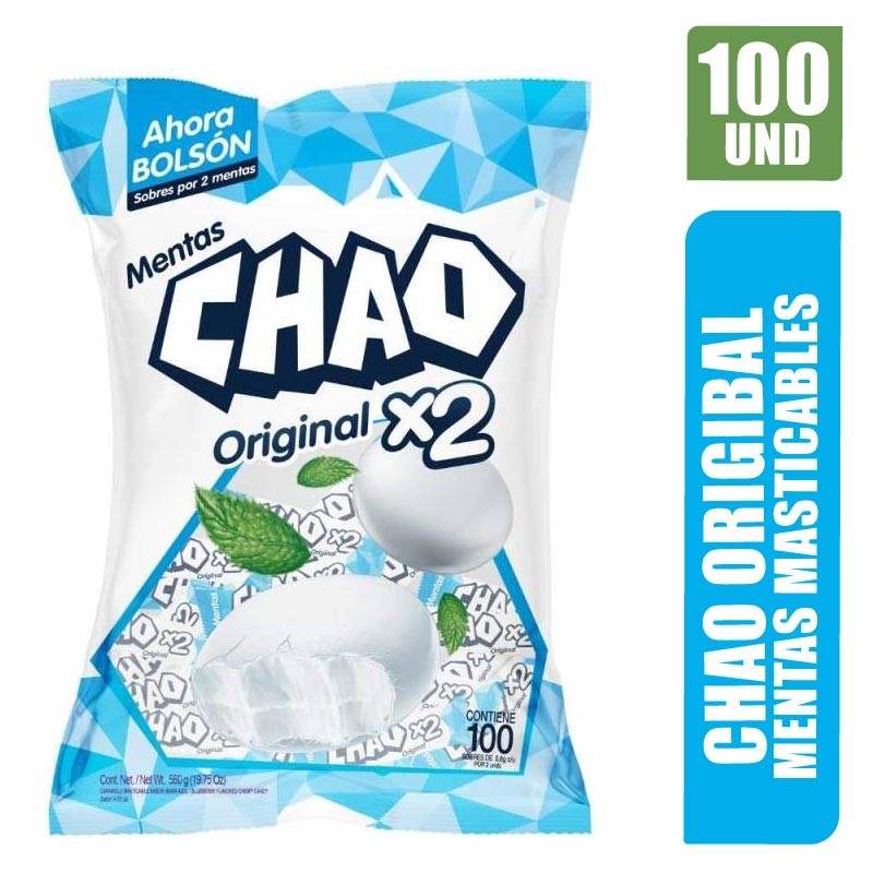 MENTA CHAO X2 BLANCA X 100UND