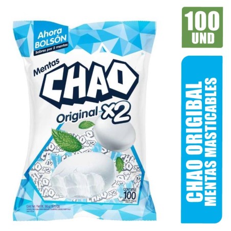 MENTA CHAO X2 BLANCA X 100UND