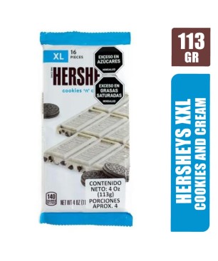 Hersheys XL Cookies And Cream X 113Gr | Distribuidora El Confite