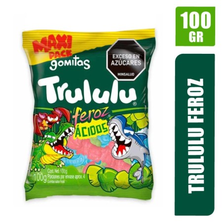 GOMAS TRULULU FEROZ MAXI PACK X 100GR