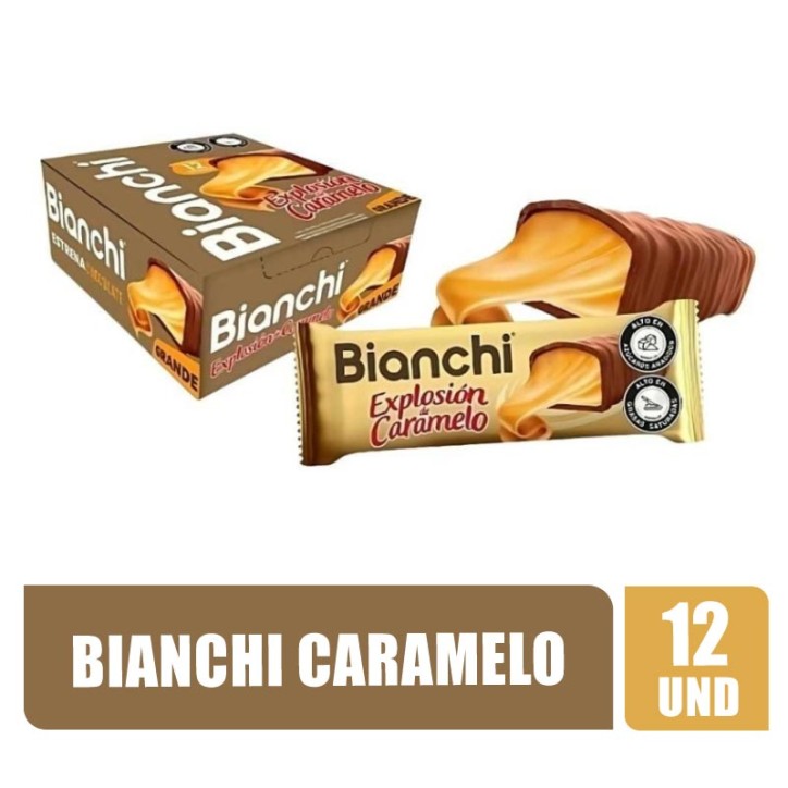 BIANCHI EN BARRA DE CHOCOLATE XL EXPLOSION DE CARAMELO 40GR X 12UND