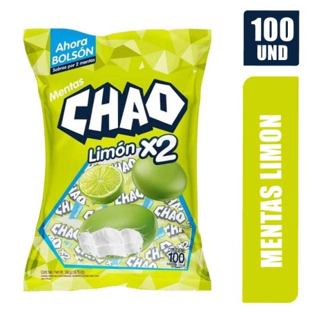 MENTA CHAO X2 LIMON X 100UND