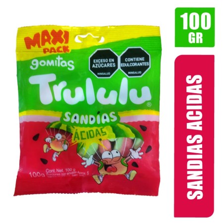 GOMAS TRULULU SANDIA ACIDAS MAXI PACK X 100GR