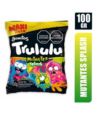GOMAS TRULULU MUTANTES SPLASH MAXI PACK X 100GR