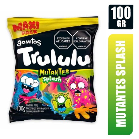 GOMAS TRULULU MUTANTES SPLASH MAXI PACK X 100GR