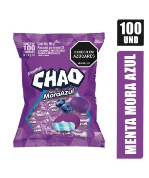 MENTA CHAO INDIVIDUAL MORA AZUL X 100UND