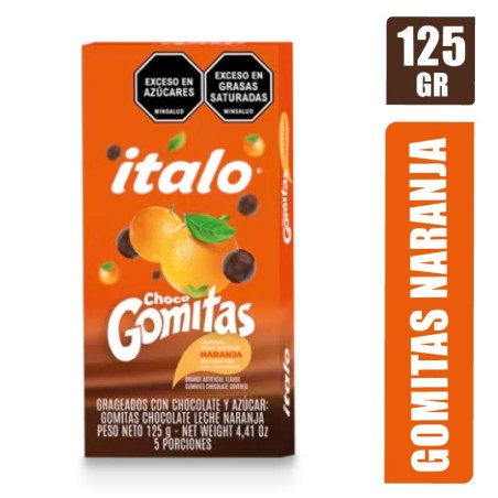 CHOCO GOMITAS NARANJA ITALO X 125GR