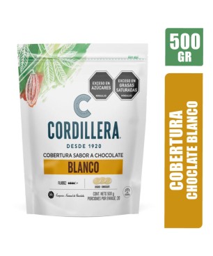 COBERTURA DE CHOCOLATE BLANCO LA CORDILLERA X 500GR
