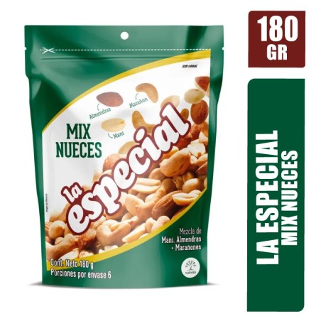 MANÍ LA ESPECIAL MIX NUECES X 180GR