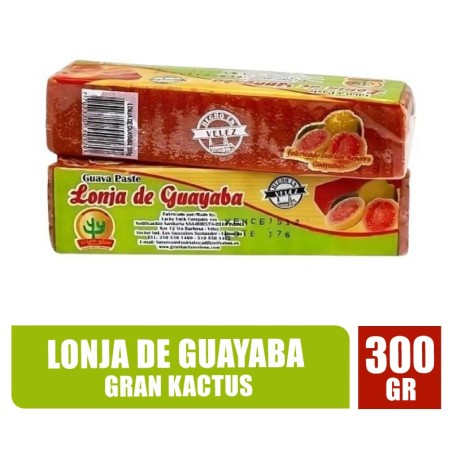 LONJA DE GUAYABA GRAN KACTUS X 300GR