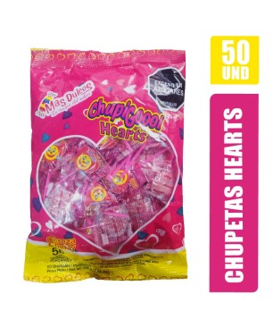 CHUPETAS HEARTS X 50UND