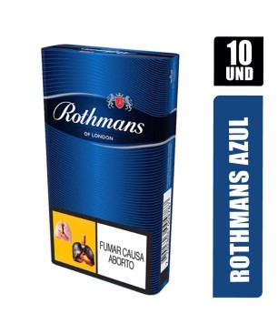 ROTHMANS AZUL 10 CIGARRILLOS X 10PQT