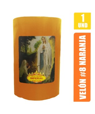 VELON N. 4 NARANJA LARGO 9CM GRUESO 5.5CM