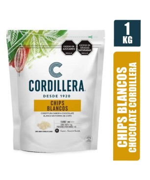 CHIPS CHOCOLATE BLANCO CORDILLERA X 1KG