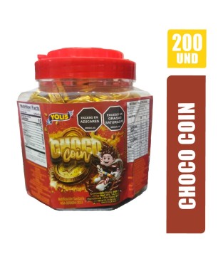 Monedas Chocolate Tarro Yolis X 200Und | Distribuidora El Confite