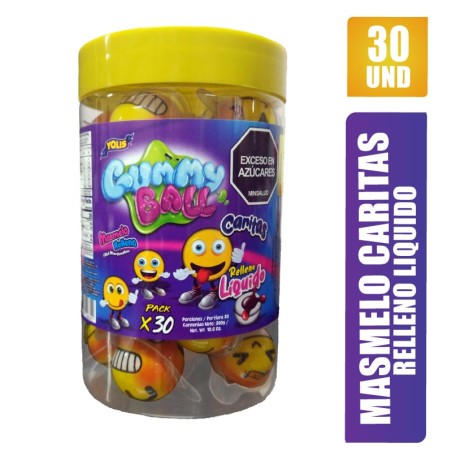 GUMMY BALL CARITAS TARRO YOLIS X 30UND