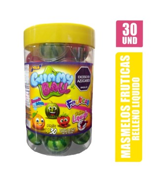 GUMMY BALL FRUTICAS TARRO YOLIS X 30UND