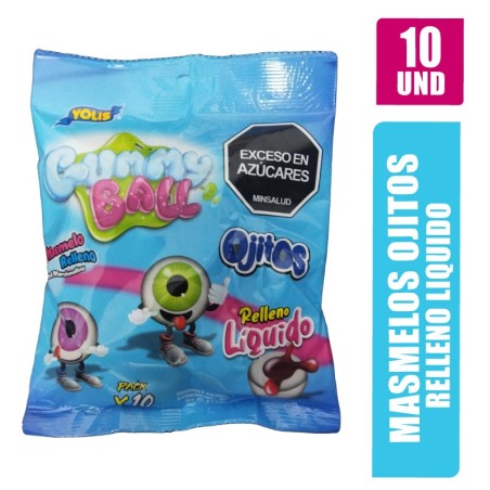 GUMMY BALL OJITOS BOLSA YOLIS X 10UND