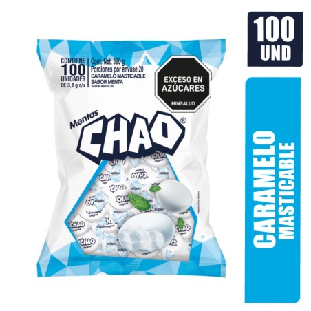 CARAMELO CHAO MENTA X 100UND