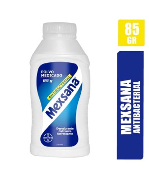 TALCO EN POLVO MEXSANA ANTIBACTERIAL X 85GR