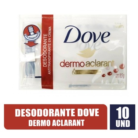 DOVE DESODORANTE DERMO ACLARANT 8.5GR X 10UND