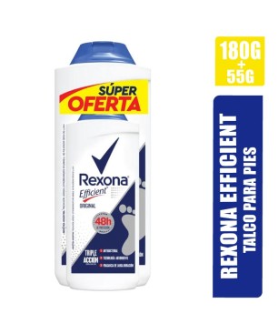 TALCO REXONA EFFICIENT X 180GR +55GR