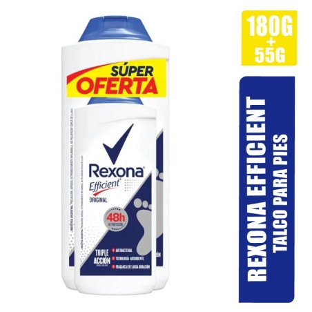 TALCO REXONA EFFICIENT X 180GR +55GR
