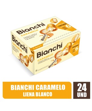 CARAMELO BIANCHI LINEA RELLENO DE CHOCOLATE BLANCO X 24UND