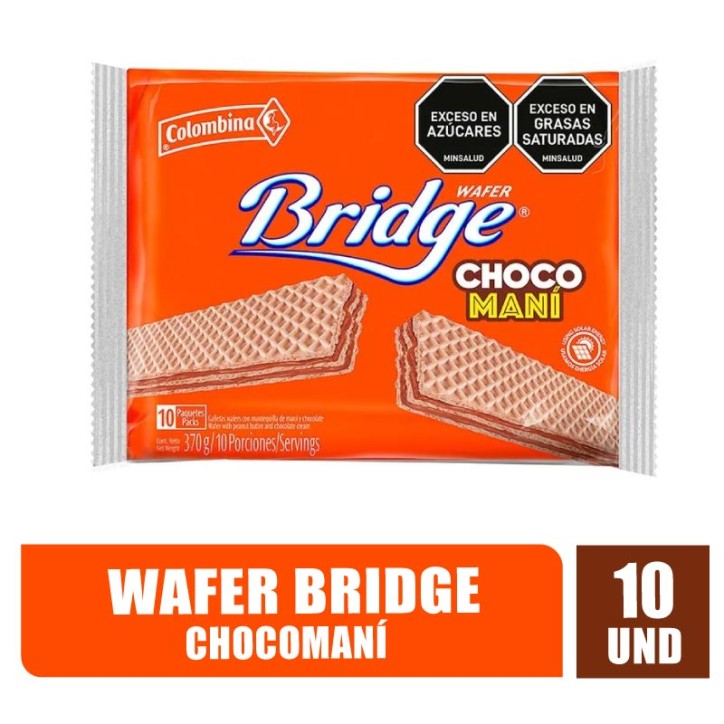 GALLETAS WAFER BRIDGE CHOCOMANI X 10UND