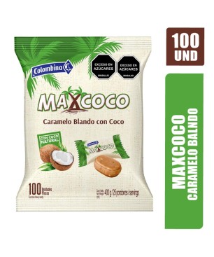 CARAMELOS MAX COCO X 100UND