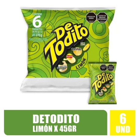 DETODITO LIMON 45GR X 6UND