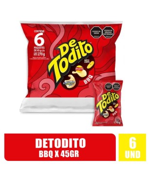 DETODITO BBQ 45GR X 6UND