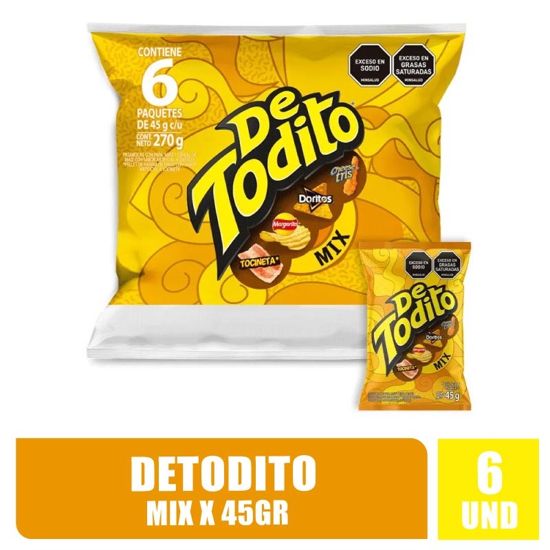 DETODITO MIX 45GR X 6UND