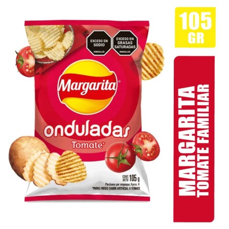 MARGARITA FAMILIAR ONDULADA TOMATE X 105GR