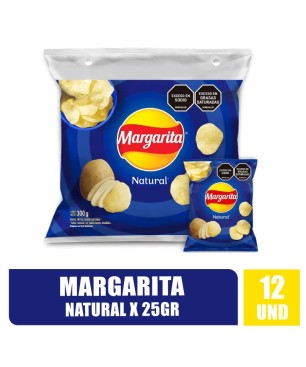 PAPAS MARGARITA NATURAL X 25GR X 12UND